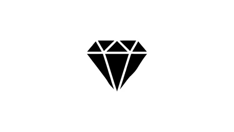 Melting diamond animation on white background Vídeos de archivo 327761699
