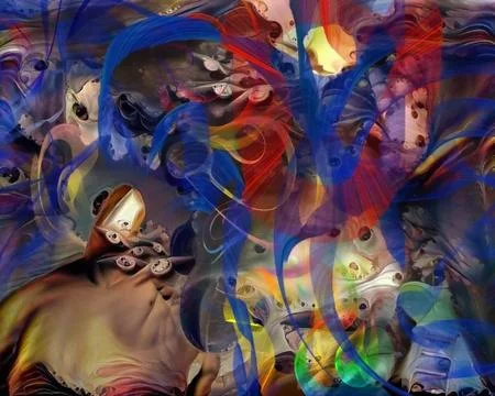 Melting dimensions and elements Stock Illustration