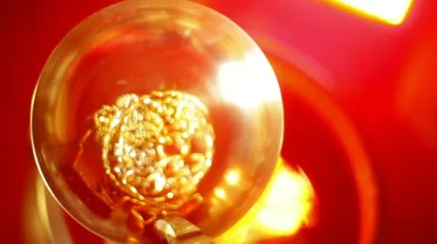 Melting down gold melt Stock Footage