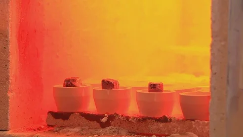 Melting Furnace Stock Footage 76212406