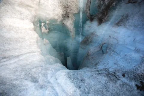Melting glacier Stock Photos