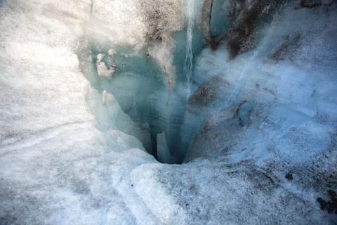 Melting glacier Stock Photos
