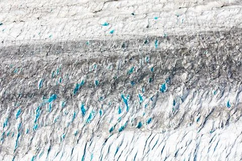 Melting glacier surface nature pattern abstract Stock Photos