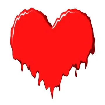 Melting heart Stock Illustration