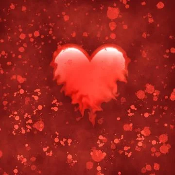 Melting heart 库存插图