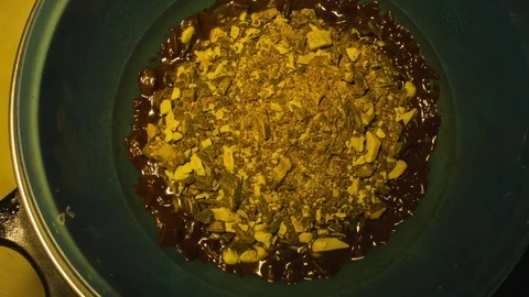 Melting hot chocolate Stock Footage 79838862