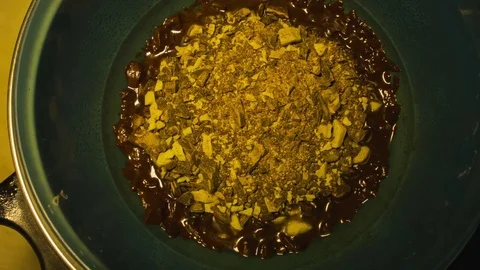 Melting hot chocolate Stock Footage 79839292