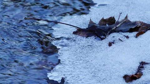 Melting Ice 4K Stock Footage 83864738