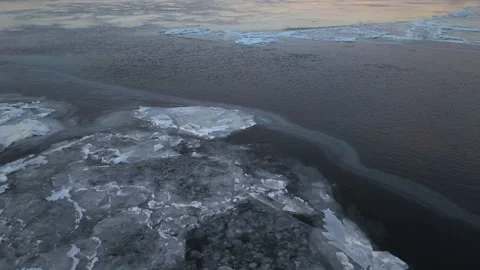 Melting Ice Aerial 스톡 동영상 323097671