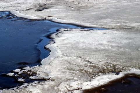 Melting ice, close up Stock Photos