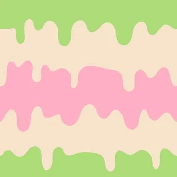 Melting ice cream pattern Stock Illustration