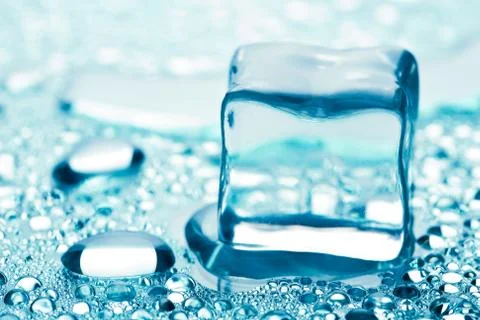 Melting ice cube Stock Photos