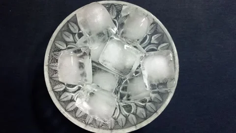 Melting Ice Cube Time Lapse. Stock Footage 196199741