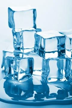 Melting ice cubes Stock Photos