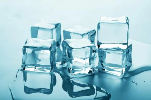 Melting ice cubes Stock Photos