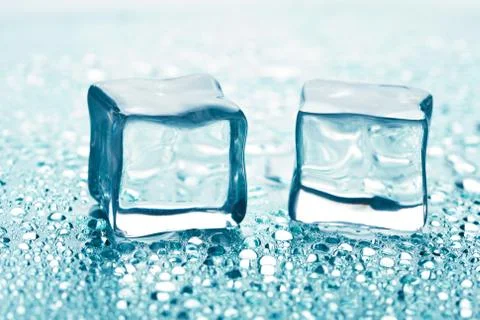 Melting ice cubes Stock Photos