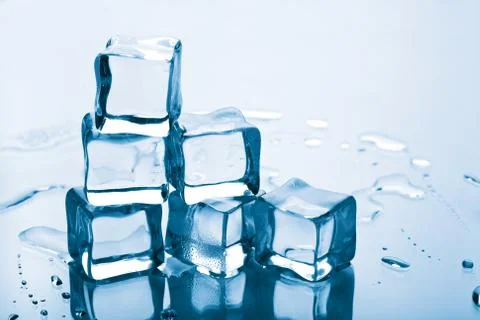 Melting ice cubes Stock Photos