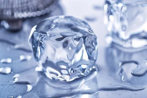 Melting Ice Cubes Foto stock