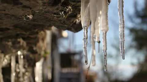 Melting Ice Cycles Stock Footage 10562654