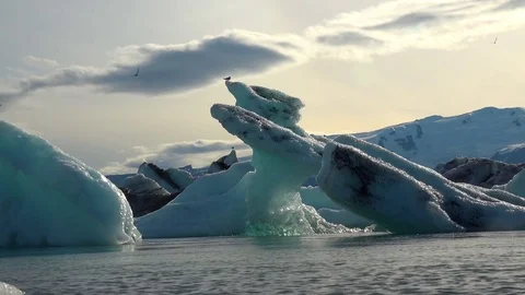 Melting ice Iceland  Stock Footage 81247532