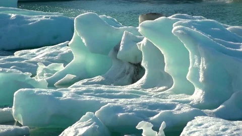 Melting ice Iceland  Stock Footage 81247672