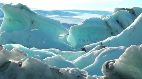 Melting ice Iceland  Stock Footage 81247701