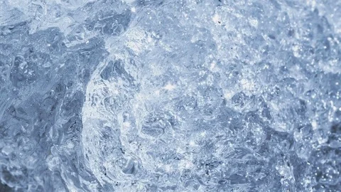 Melting Ice In Macro Stock-Footage 74652973