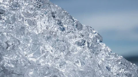 Melting Ice In Macro Stock Footage 74686446