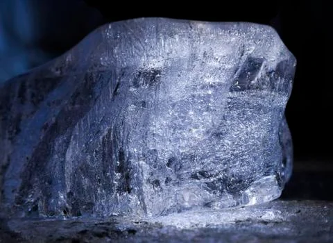 Melting ice piece Foto stock