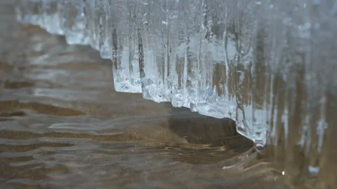 Melting ice river in spring Stock Footage 106625348