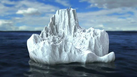 Melting Iceberg Stock Footage