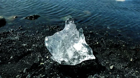 Melting iceberg Stock Footage 35125373