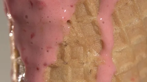 Melting Icecream Stock Footage 74687873