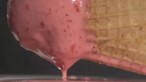 Melting Icecream Stock Footage 74687904