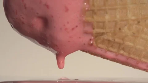 Melting Icecream Stock Footage 74688235