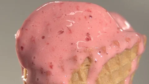 Melting Icecream Stock Footage 74688764