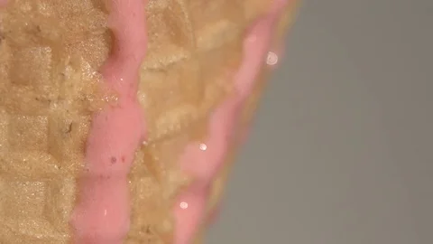 Melting Icecream Stock Footage 74689240