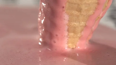 Melting Icecream Stock Footage 74691448