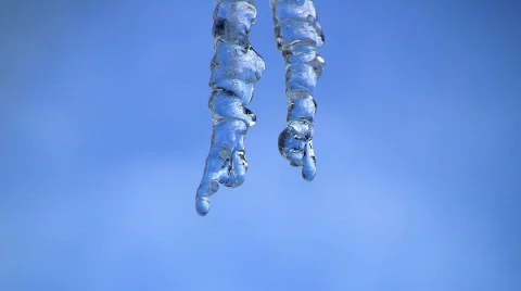 Melting icicle Stock Footage 630391