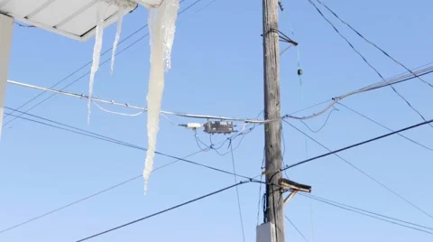 Melting icicle Video stock 48367358