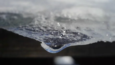 Melting icicle Stock Footage 104054143