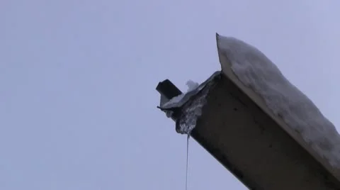 Melting icicles 스톡 동영상 20495712