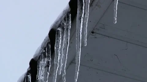 Melting icicles 動画素材 20495721