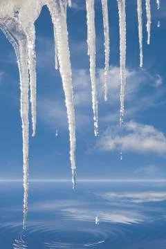 Melting Icicles Stock Photos