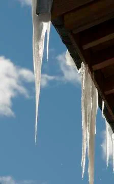 Melting Icicles Stock Photos
