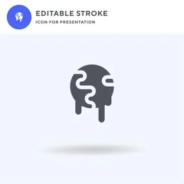 Melting icon vector, filled flat sign, solid pictogram isolated on white, log Stockillustratie