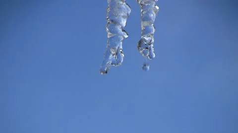 Melting icycle Stock Footage 8956658