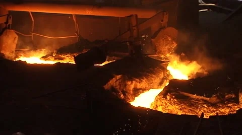 Melting Iron Stock Footage 47058947