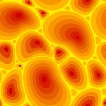 Melting lava vector seamless texture, pattern, background Stock Illustration