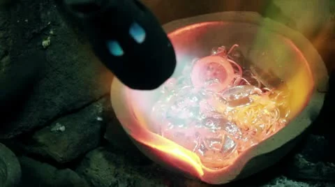 Melting Metal Stock Footage 8975542